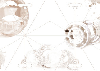 abstract background with lots of light spots