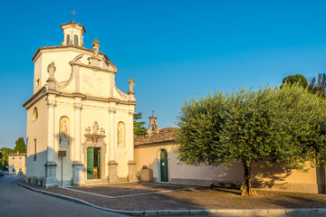 Fototapeta na wymiar View at the church of Saint Antonio in Aquileia - Italy
