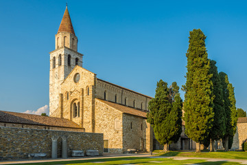 Fototapeta na wymiar View at the Basilica of Santa Maria Assunta in Aquileia - Italy