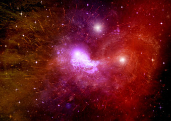 galaxy in a free space