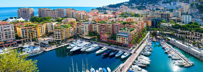 Panorama of Monaco from a height..