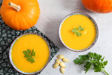 Pumpkin soup.