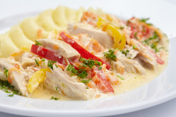 potato with meat