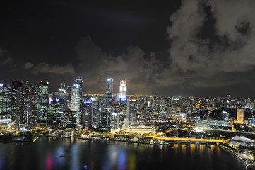 Fototapeta na wymiar Singapore at night 