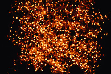new year bokeh lights