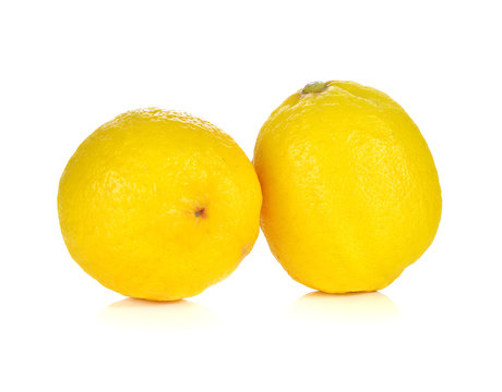 Lemon isolated on white background.