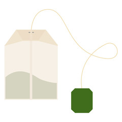 Teabag vector label