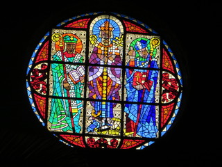 the stained glass window