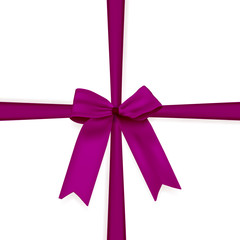 violettes Geschenkband - Geschenk