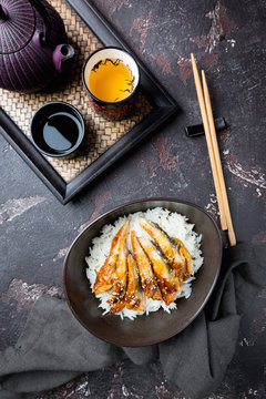 Grilled eel with rice