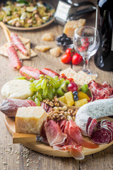 Mix of different appetizers