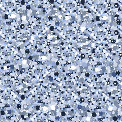 Seamless background of silver blue sequins, confetti, rhinestones