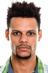 Obraz premium Face of young handsome African man looking at camera