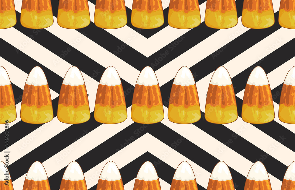 Wall mural halloween seamless pattern. digital design elements for halloween. perfect for decoration, wrapping 