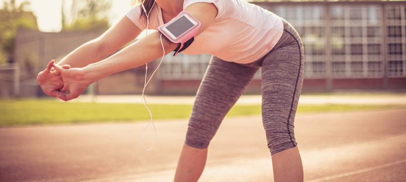I get my exercises to myself with music.