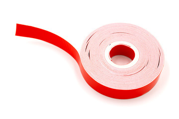 Double sided adhesive tape isolated on white background