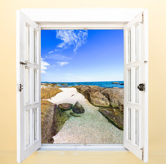 Ocean view window