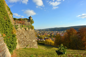 Kronach Oberfranken Blick von der Festung Rosenberg