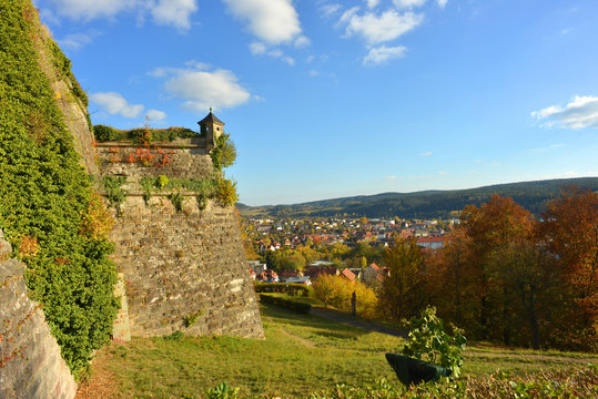 Kronach Oberfranken Blick von der Festung Rosenberg