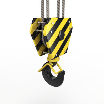 3D rendering crane hook