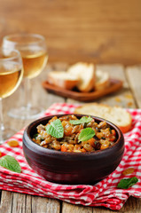 Sicilian Eggplant pine nuts Caponata