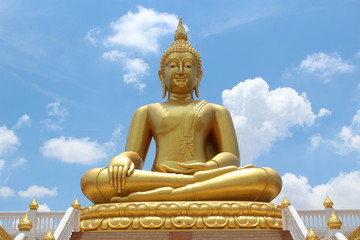 Golden Buddha. Watphailom. Ayutthaya.