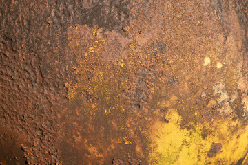 Rust on machine in old mine thialand