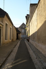 Chablis,France-October 16, 2018: Golden Gate of Burgundy, village of Chablis in Bourgogne region, famous for white wine
