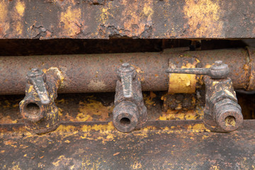 oil Valves of machine in mine 