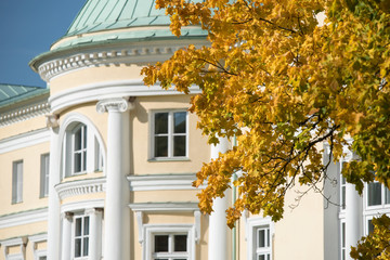 The Mezotne Palace - The Pearl of the Latvian Classicism in autumn.