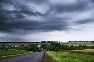 road in the countryside