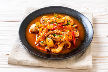 stir-fried octopus or squid with Korean spicy paste (osam bulgogi)