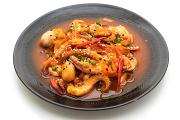 stir-fried octopus or squid with Korean spicy paste (osam bulgogi)