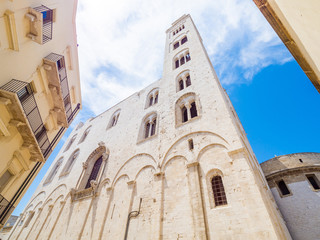 The Pontifical Basilica di San Nicola (Basilica of Saint Nicholas), a church in Bari, Italy that...