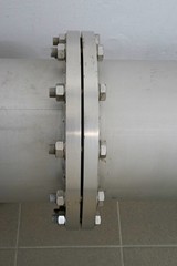 Rohrflansch mit Schrauben