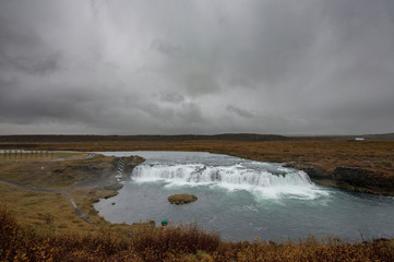 Golden Circle tectonic plates and streams at Þingvellir, Iceland