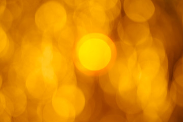 Golden flare lights blur background