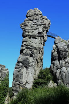 Externsteine mit Br&uuml;cke