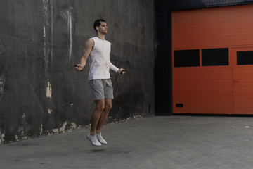 Young male athlete