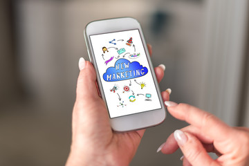New marketing concept on a smartphone