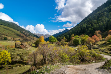 Santuario de Montgarri en el Valle D´Aran, Pirineo Catalan, España. Es tambien un refugio de montaña