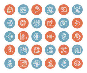 Global Business Icons