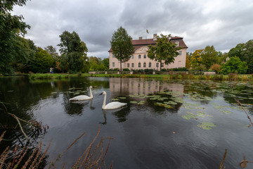 Fototapeta premium Schloss Branitz mit See