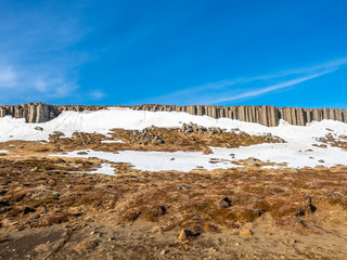 Gerduberg column wall in Iceland