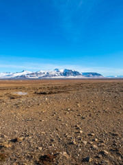 Scenic view of nature in winter, Iceland