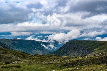 Obraz na płótnie Canvas Landscape of the Durmitor mountains in Montenegro, Europe. Mountain landscape.