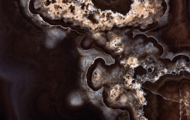 texture with dark brown agate structure