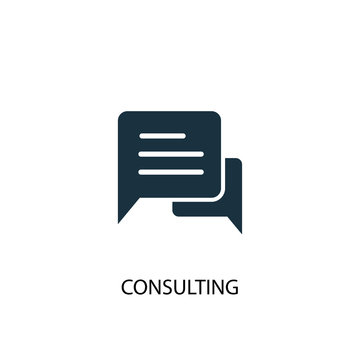 Consulting icon. Simple element illustration. Consulting concept symbol design. Can be used for web and mobile.