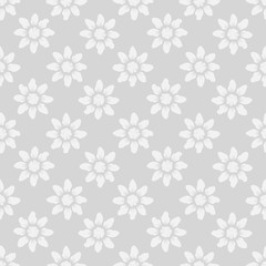 Geometric seamless pattern. Flower