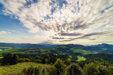 Obraz premium Scenic view of dramatic mountain landscape of High Tatras in Slovakia.